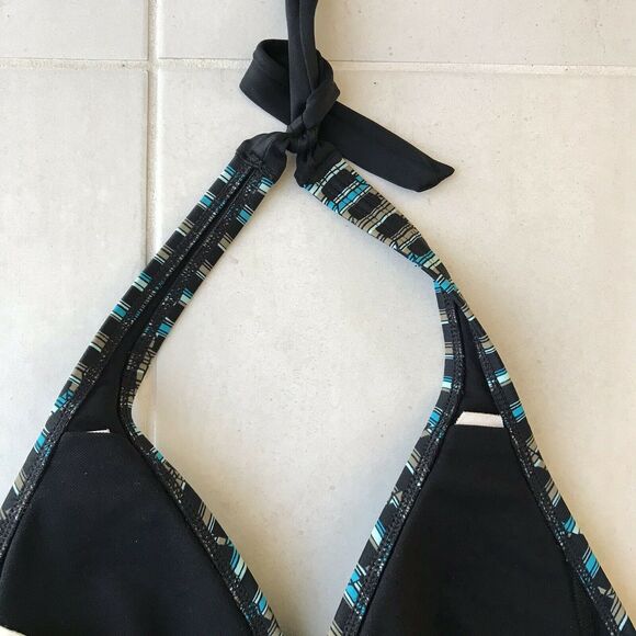 Perry Ellis Print Padded Triangle Bikini Set - Picture 10 of 11